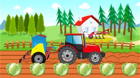 儿童趣味益智动画：工程车农场种植卷心菜_高清1080P在线观看平台_腾讯视频