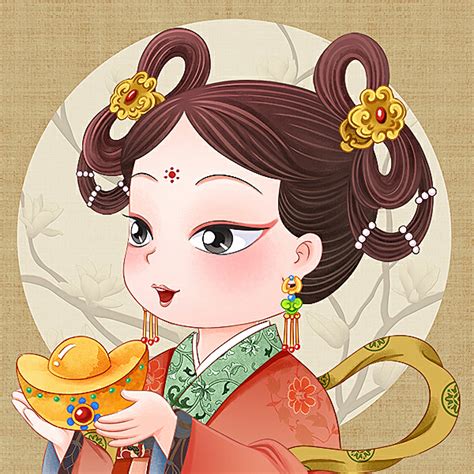 换装小人古风头像女生版