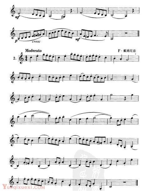 单簧管练习曲21首-单簧管曲谱 - 乐器学习网