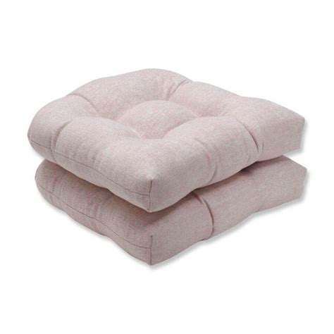 Pillow Perfect Chartres Rose 19-in x 19-in 2-Piece Pink Patio Chair ...