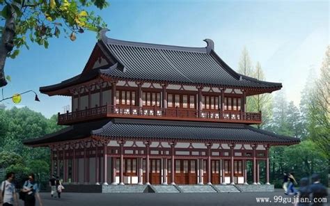 仿古建筑效果图图片