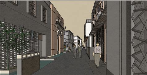 新中式风格旧城改造建筑方案SU精细设计模型[原创 - SketchUp模型库 - 毕马汇 Nbimer