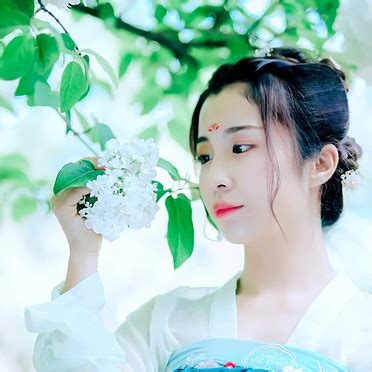 古风头像图片女生花朵