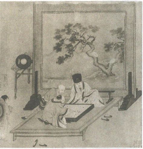 高僧观棋图 页-中国历代画目-图片