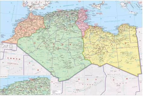 阿尔及利亚地势图 - 阿尔及利亚地图 - 地理教师网