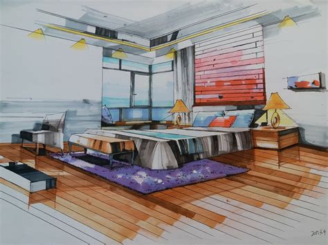 室内设计手绘效果图|空间|家装设计|汉武手绘 - 原创作品 - 站酷 (ZCOOL)