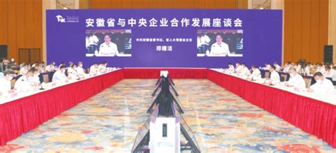 9月19日下午，安徽省与中央企业合作发展座谈会在合肥举行。记者 杨竹 摄