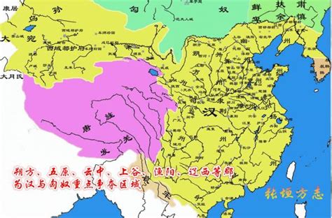 公元前121年到119年西汉地图及大事件：霍去病如何大败匈奴占领河西走廊的？博望侯张骞二次出使西域