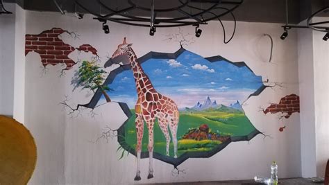 餐厅墙绘 餐饮店彩绘 店铺彩绘 墙体彩绘 墙面手绘 |其他|墙绘/立体画|壹家艺术手绘墙画 - 原创作品 - 站酷 (ZCOOL)