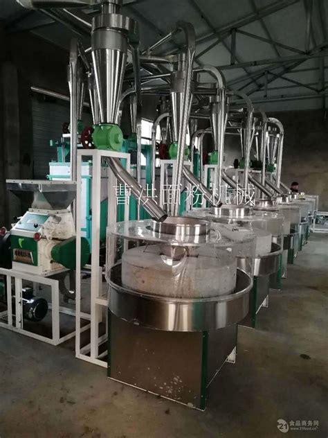 直销电动石磨成套机械面粉机组小麦面粉加工机设备自动磨面机 河南漯河-食品商务网