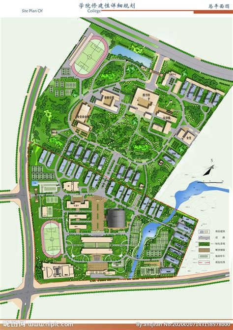 云南某大学彩色平面图 含图层设计图__园林设计_环境设计_设计图库_昵图网nipic.com