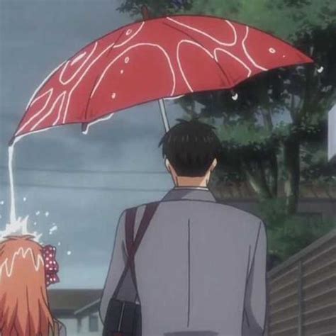 非主流情侣打伞头像