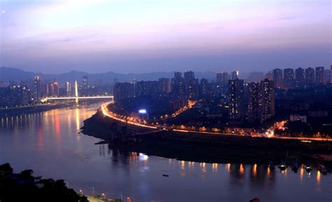 重庆北滨路夜景,都市风光,建筑摄影,摄影,汇图网www.huitu.com