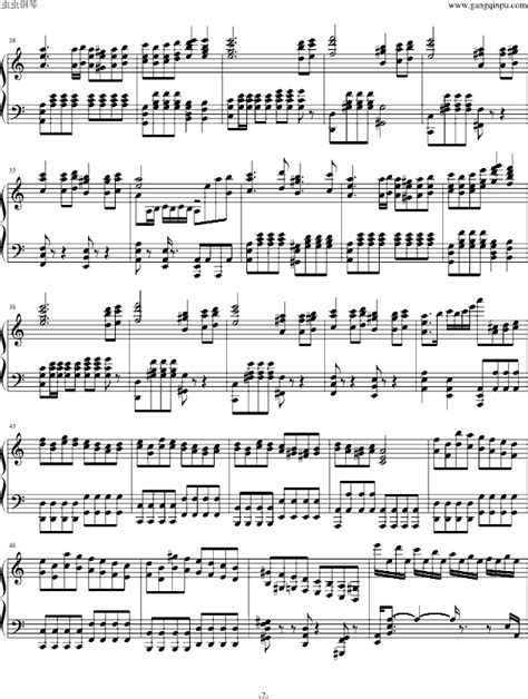 《悲怆奏鸣曲 第三章,钢琴谱》贝多芬（五线谱 钢琴曲 指法）-弹吧|蛐蛐钢琴网