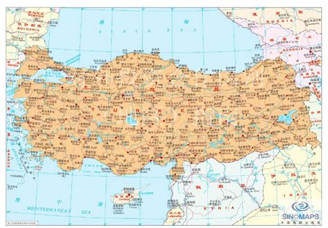 中国和土耳其地图位置,土耳其海峡位置,土耳其_大山谷图库
