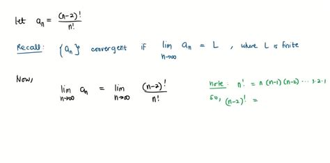 SOLVED: Determine the convergence or divergence of the sequence with ...