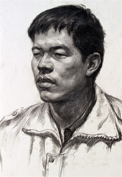 素描男生头像非主流