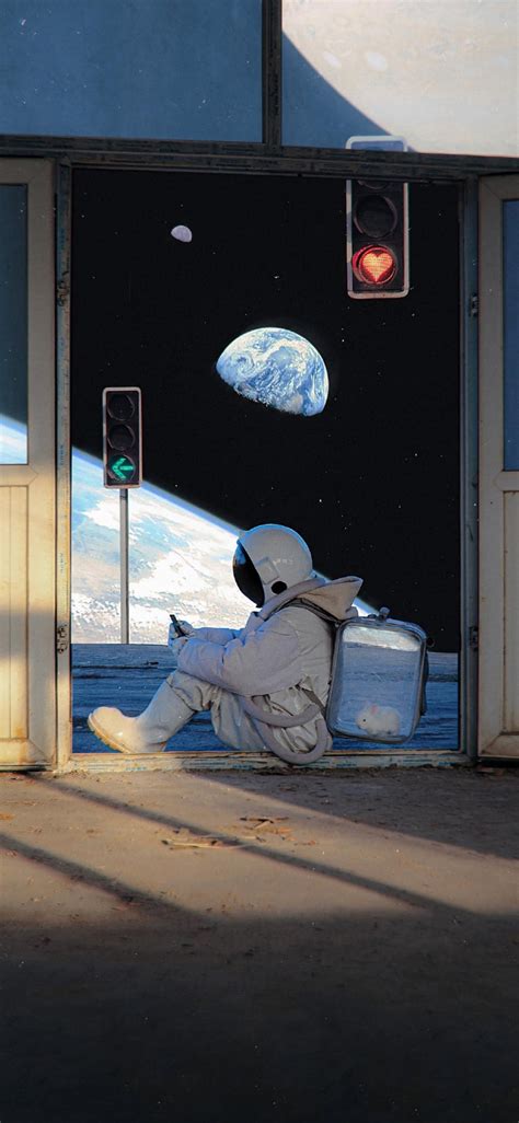 好看的NASA宇航员浪漫背景图图片