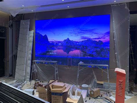天津河北区某在建的售楼处P2.5 LED显示屏-天津景信科技有限公司