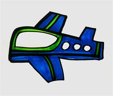 儿童简笔画教程：飞机怎么画简单又好看的彩色图片（儿童绘画教学活动的类型有） - 有点网 - 好手艺