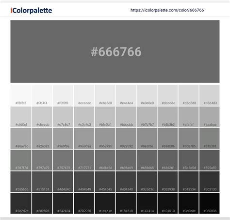 Pantone 18-0503 Tpx Gargoyle Color | Hex color Code #666766 information ...