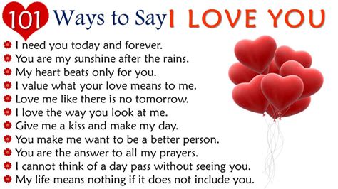 30 Ways to Say I Love You - English Study Here