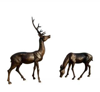 仿真雕塑_源头厂家直销 不锈钢鹿雕塑 仿真麋鹿梅花鹿景观小品 - 阿里巴巴
