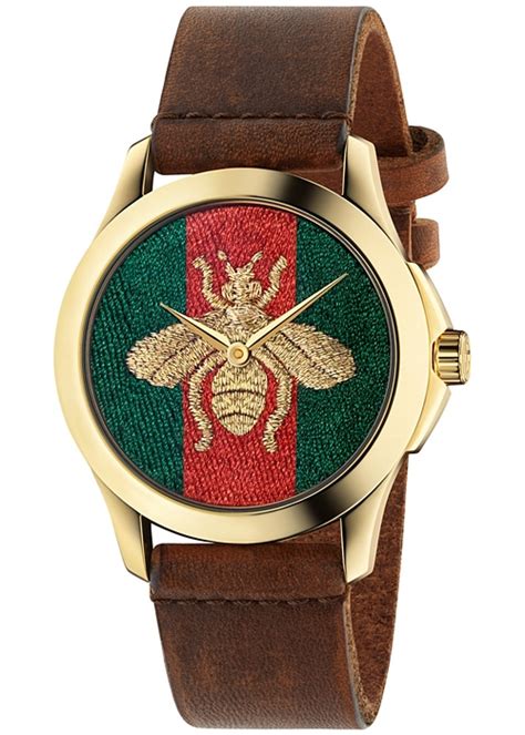 Gucci G-Timeless Honey Bee Gold Tone Steel Watch YA126451