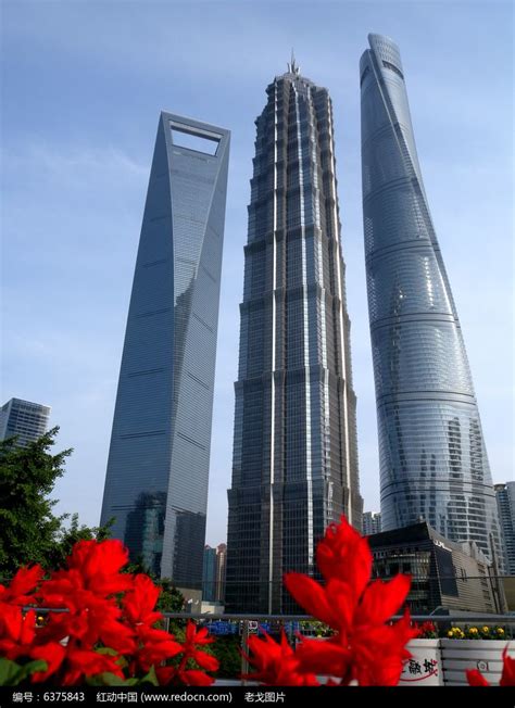 上海中心 陆家嘴 三件套 金融区 大厦 大楼 上海-罐头图库