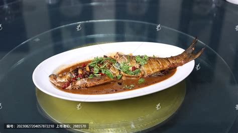 红烧黄河翘嘴鱼,中国菜系,食品餐饮,摄影素材,汇图网www.huitu.com