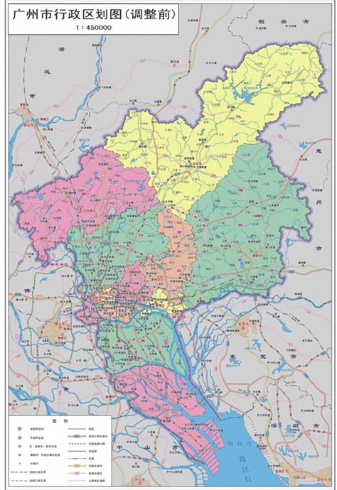 广州市各区地图图片