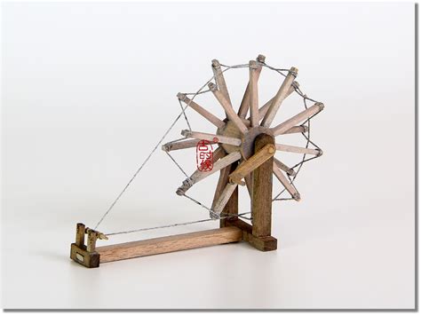 古时候纺车模型微型农具工艺品教学模型迷你玩具送小孩木质装饰品-阿里巴巴