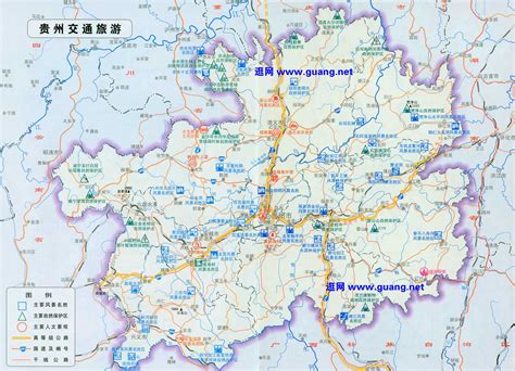 贵州地图-贵州旅游图