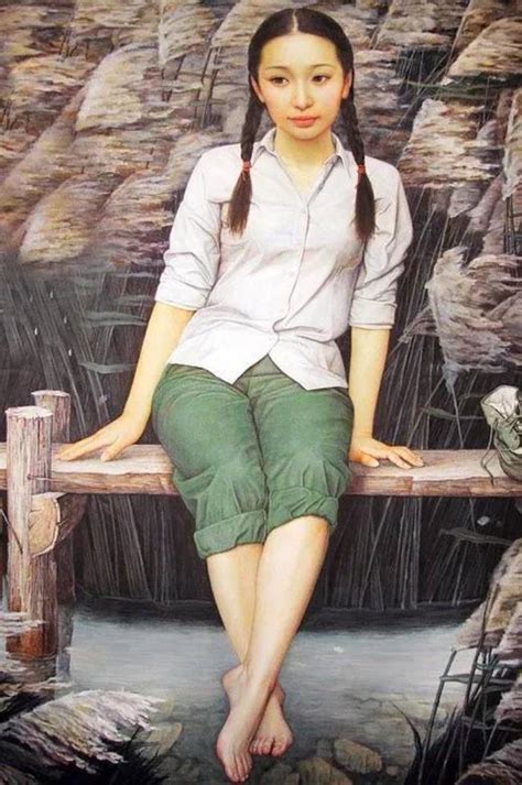 东方神女油画（中国油画录中的东方女神）_可可情感网