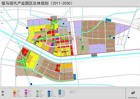 宿马现代产业园区2011—2030年总体规划图_宿州马鞍山现代产业园区