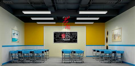 培训班教室装修效果图|早教教室装修设计|空间|室内设计|熙彩设计 - 原创作品 - 站酷 (ZCOOL)