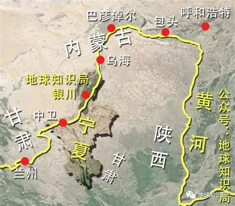 黄河地图路线全图图片