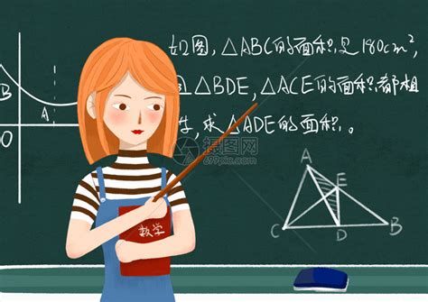 女老师在教室给同学上数学课高清图片下载-正版图片500600875-摄图网
