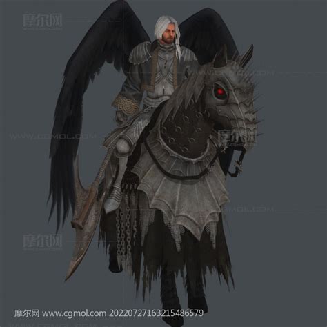 暗影骑士,男天使_次时代游戏角色模型下载-摩尔网CGMOL