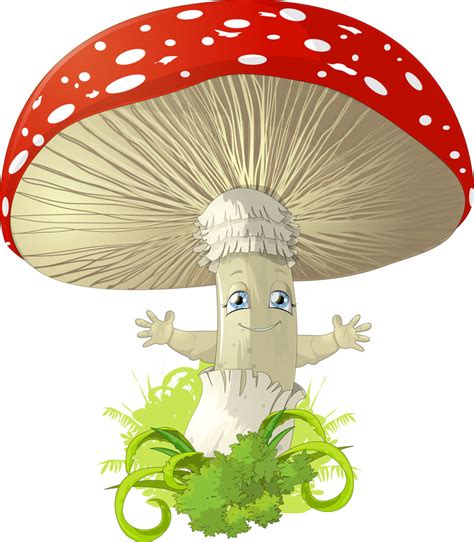 矢量的卡通蘑菇图片-卡通蘑菇丛矢量插图素材-高清图片-摄影照片-寻图免费打包下载