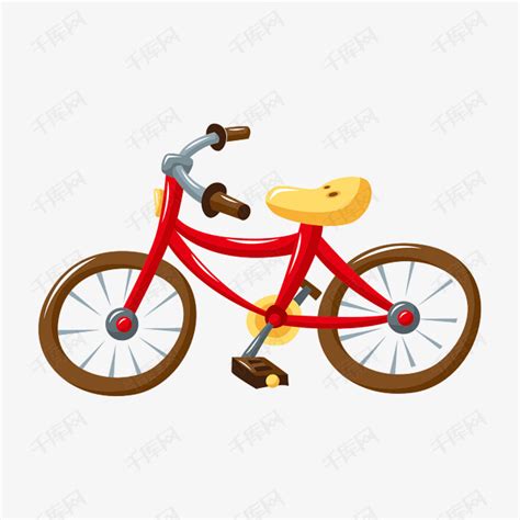 卡通矢量可爱自行车车子素材图片免费下载_高清psd_千库网(图片编号10926887)