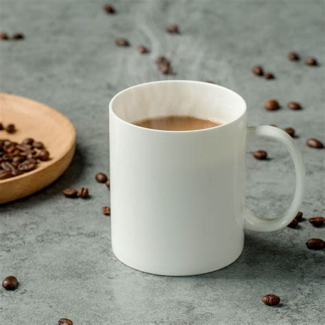 厂家批发骨瓷水杯 简约陶瓷马克杯 创意礼品纯白咖啡杯子-阿里巴巴