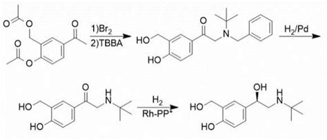一种盐酸左沙丁胺醇的合成方法与流程