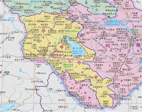 亚美尼亚地图中文版_亚美尼亚地图库_地图窝