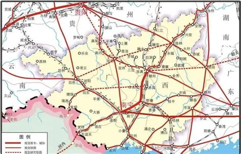 广西最新高铁规划图 _排行榜大全