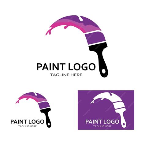 Premium Vector | Paint brush logo and symbol vector image