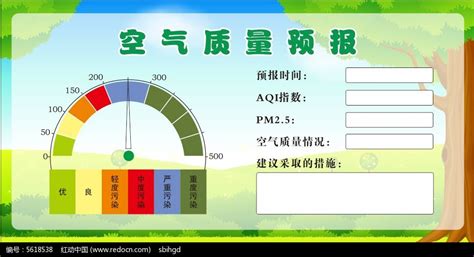 空气质量预报图片_展板_编号5618538_红动中国