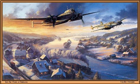 油画组图：二战飞机、空战 | 二战中的著名战机 -经典电影典藏