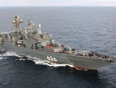 俄“乌斯季诺夫元帅”号巡洋舰从东地中海返航，英国3艘军舰跟踪监视_手机新浪网