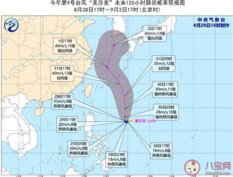9号台风美莎克实时路径是什么 台风美莎克会影响哪些地区 _八宝网